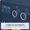 image:imageMartha Stewart French Door Air Fryer Toaster Oven Combo 34QT Countertop Convection 12in1 Bake Broil Roast Fits 12 PizzaDehydrate5 Accessories Air Fry Basket Stainless Steel Linen CreamIndigo Blue
